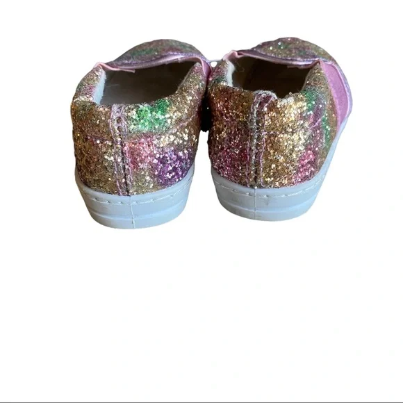 Fab Kids Toddler Sparkle Glitter Rainbow Kids Shoes Size 11 Girls - Picture 5 of 9